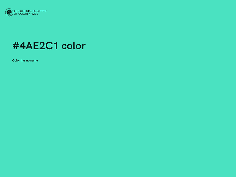 #4AE2C1 color image