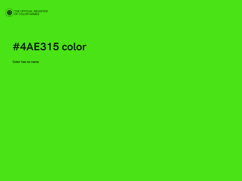 #4AE315 color image