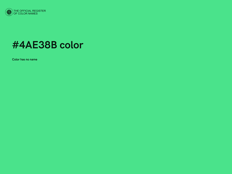 #4AE38B color image