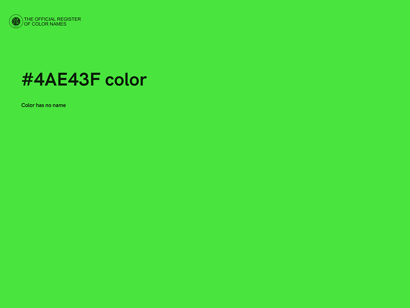 #4AE43F color image