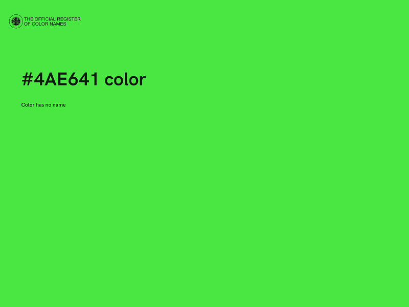 #4AE641 color image