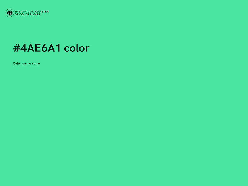 #4AE6A1 color image