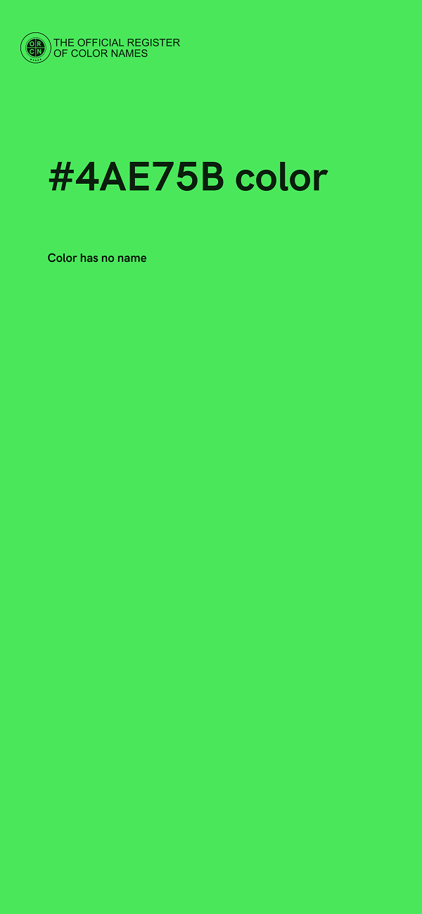 #4AE75B color image