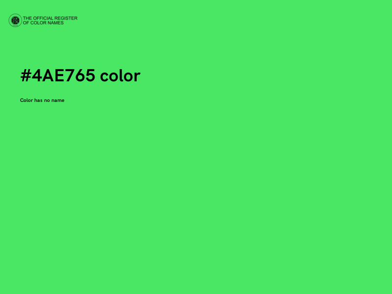#4AE765 color image