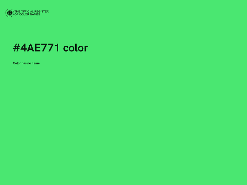 #4AE771 color image