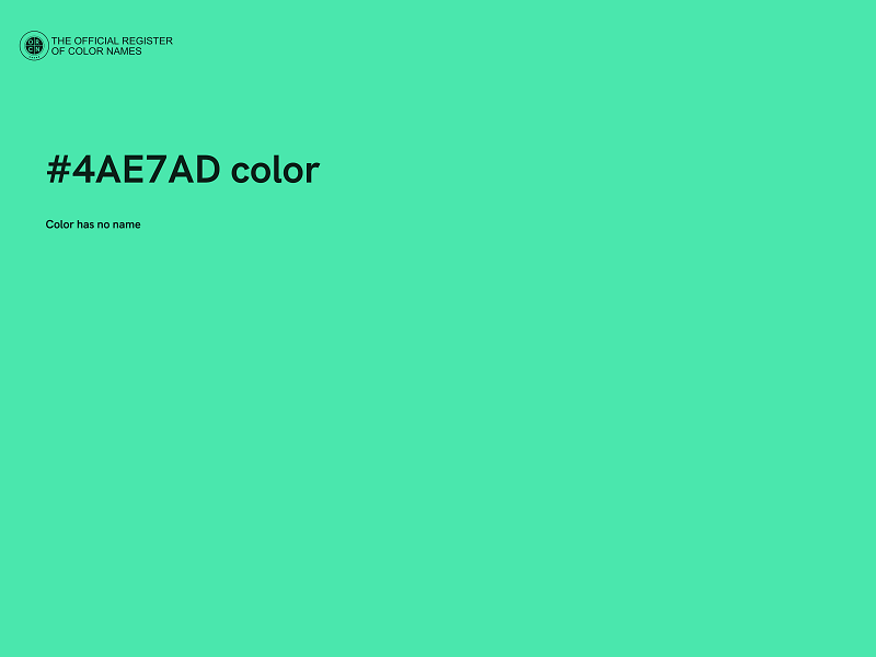 #4AE7AD color image