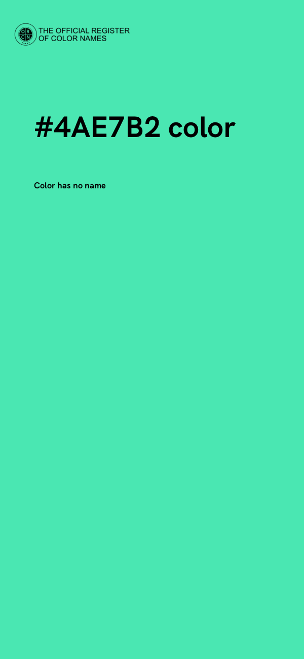 #4AE7B2 color image