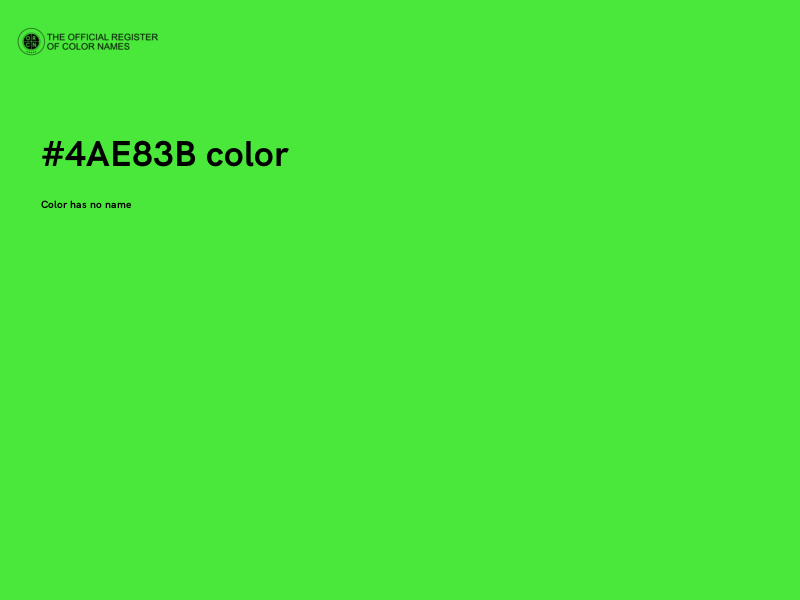 #4AE83B color image