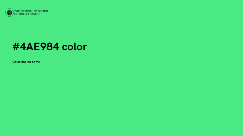 #4AE984 color image