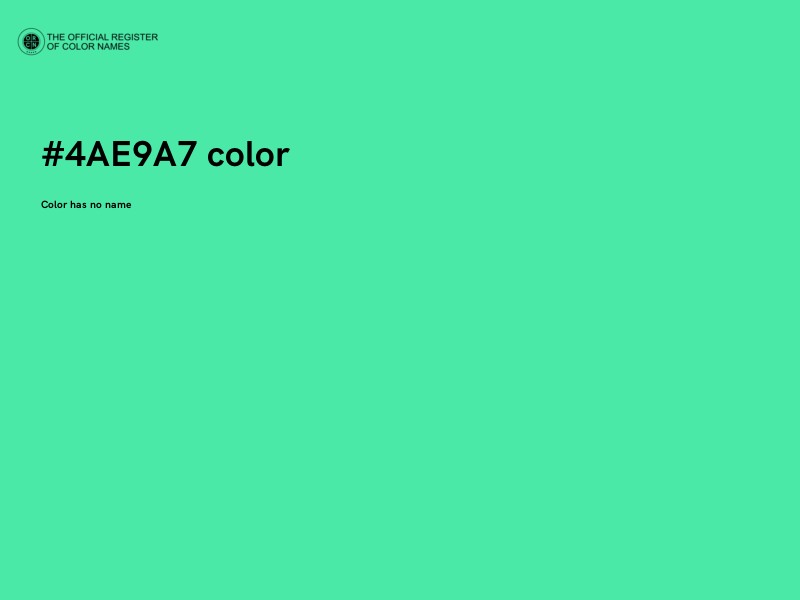 #4AE9A7 color image
