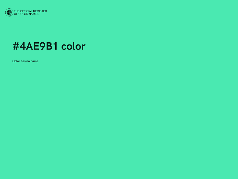 #4AE9B1 color image