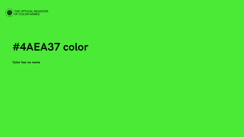 #4AEA37 color image