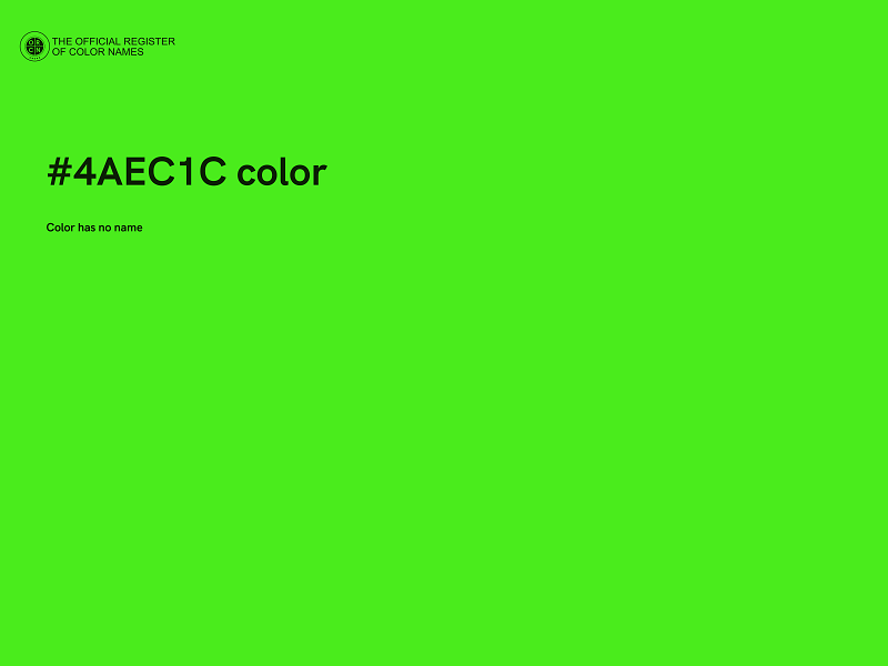#4AEC1C color image