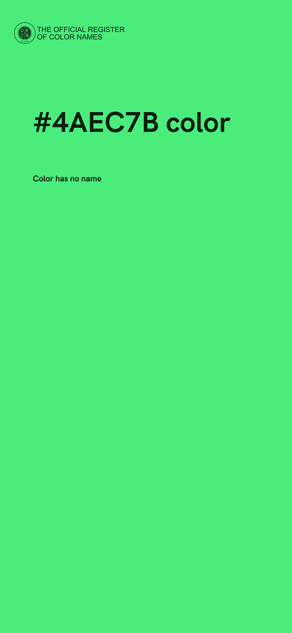 #4AEC7B color image