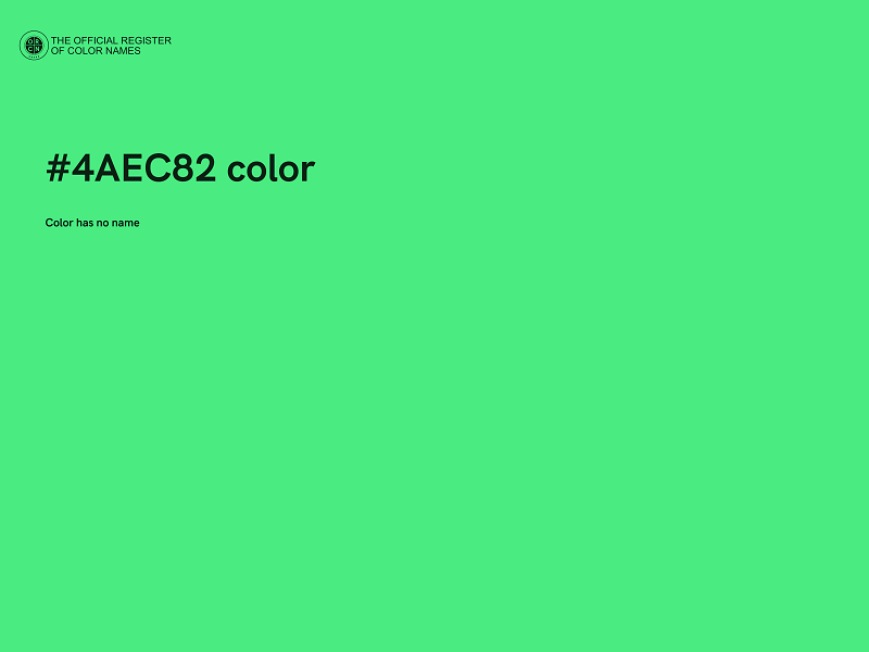 #4AEC82 color image