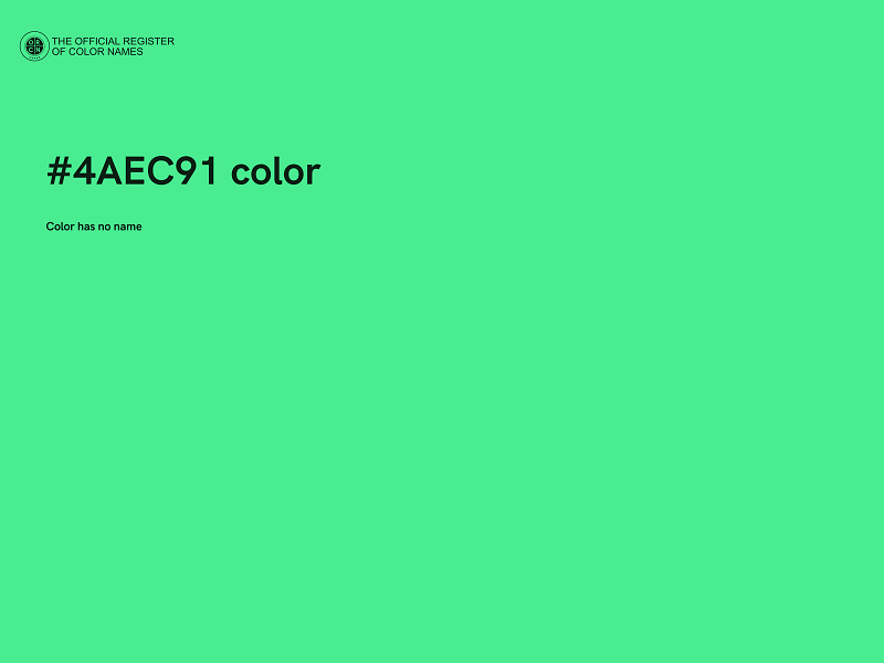 #4AEC91 color image