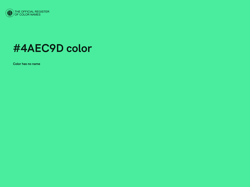 #4AEC9D color image