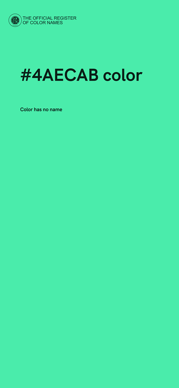 #4AECAB color image