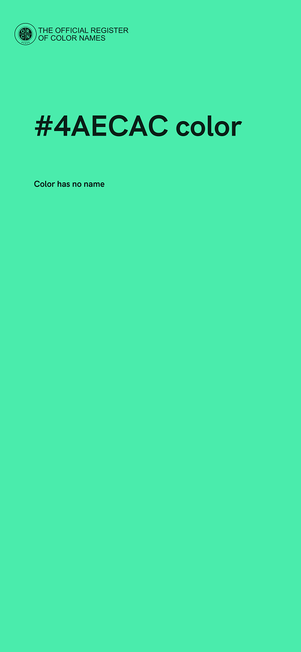 #4AECAC color image