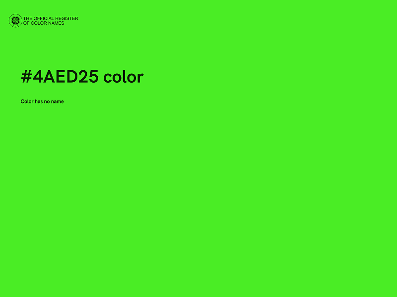 #4AED25 color image