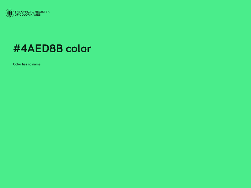 #4AED8B color image