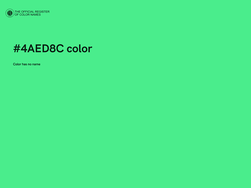 #4AED8C color image