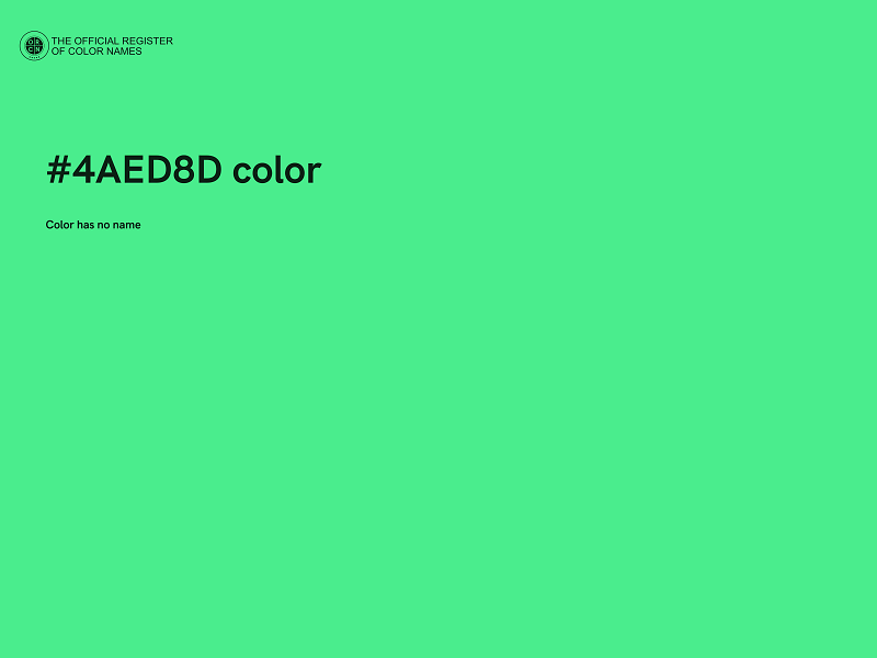 #4AED8D color image