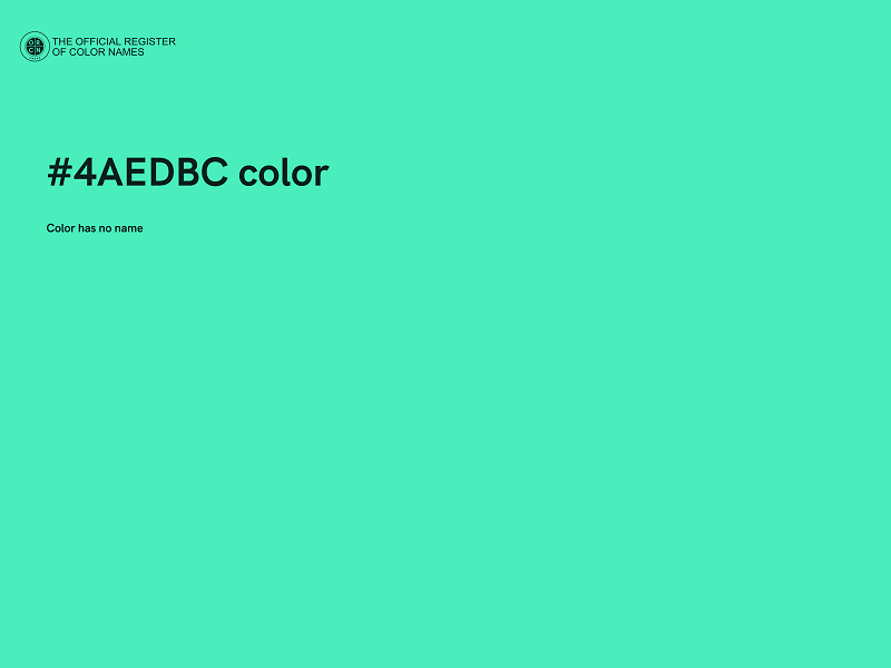 #4AEDBC color image