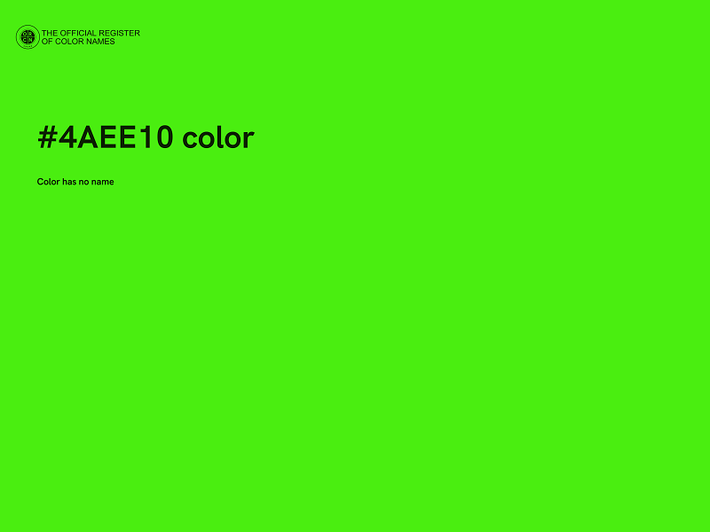 #4AEE10 color image