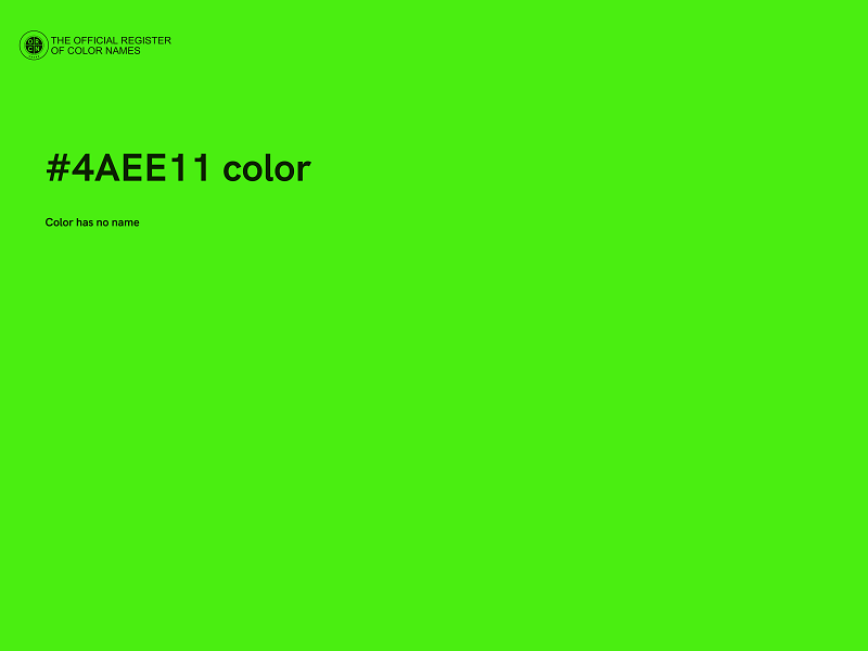 #4AEE11 color image