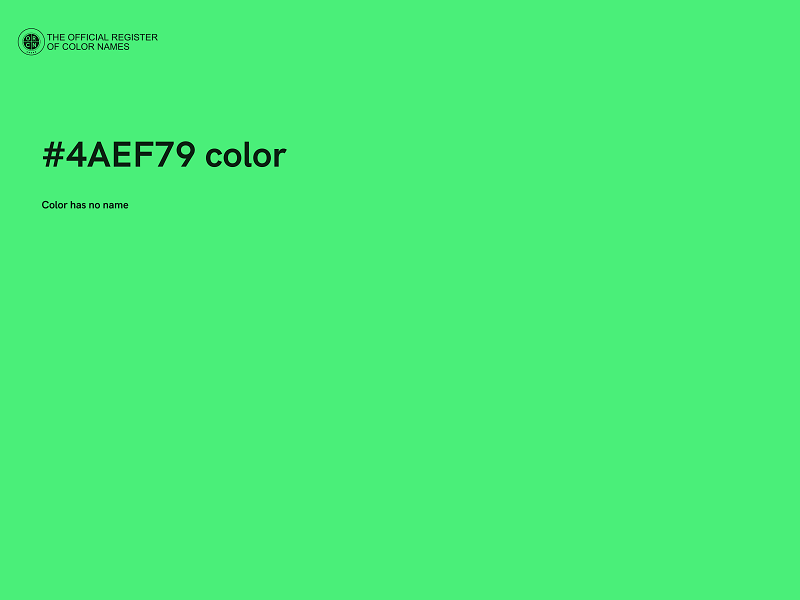 #4AEF79 color image