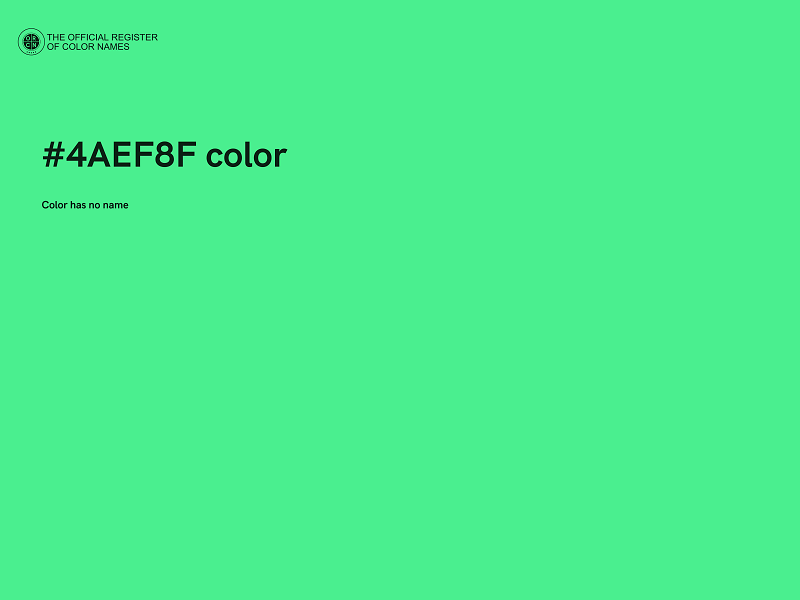 #4AEF8F color image