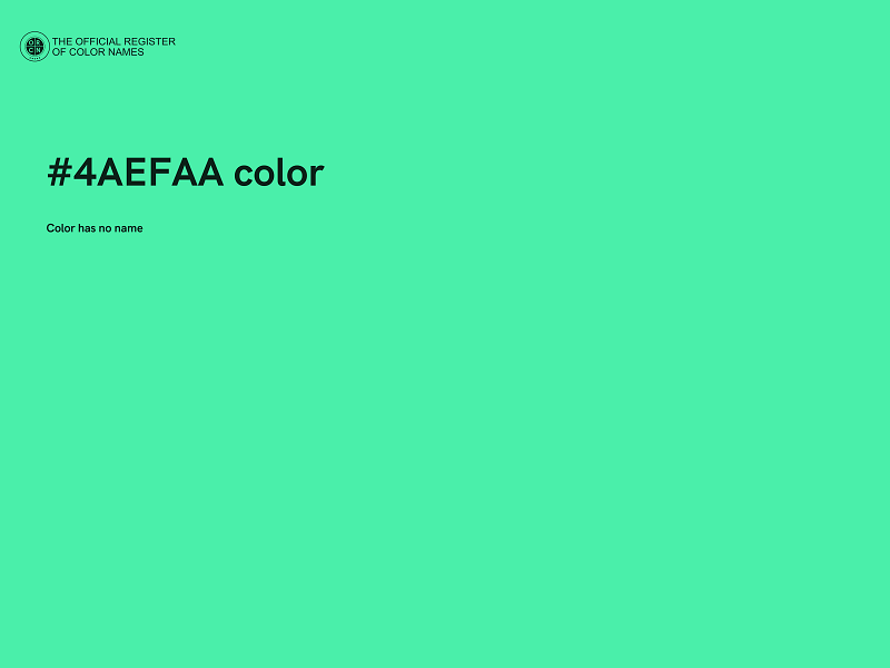 #4AEFAA color image