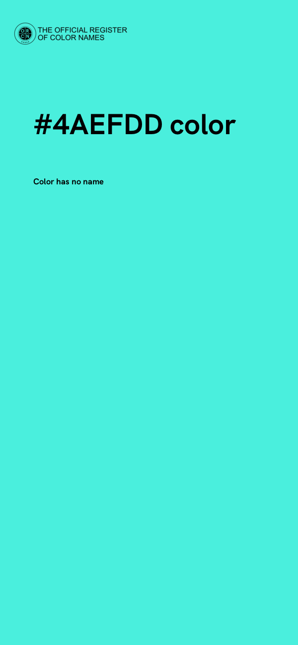 #4AEFDD color image