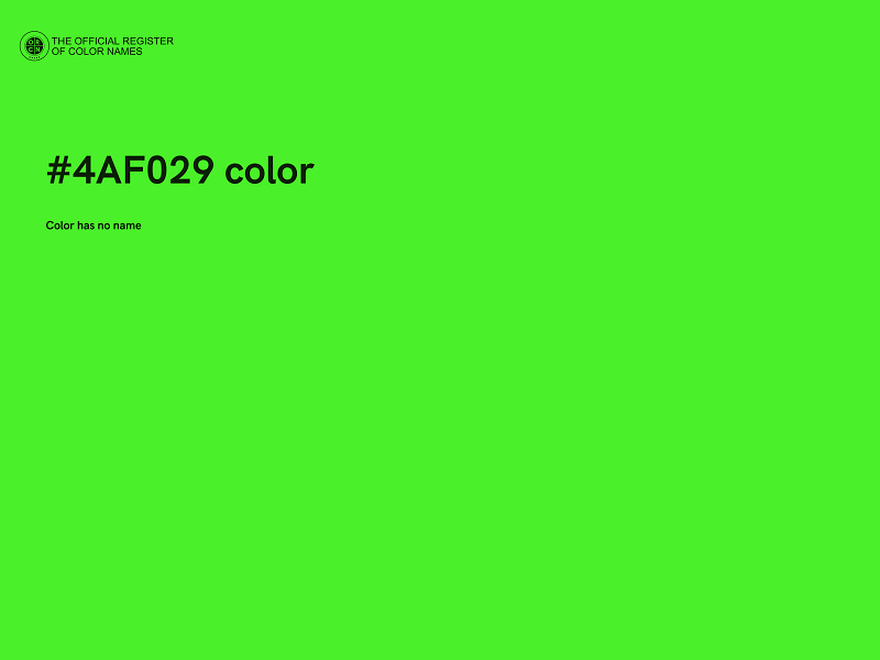 #4AF029 color image