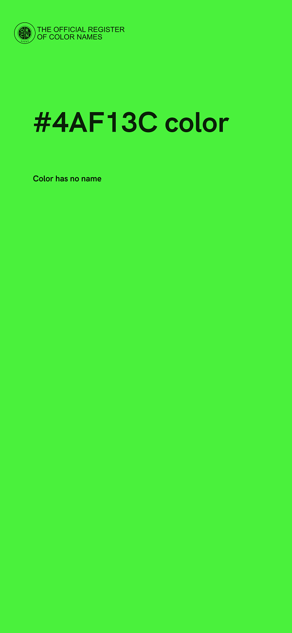 #4AF13C color image