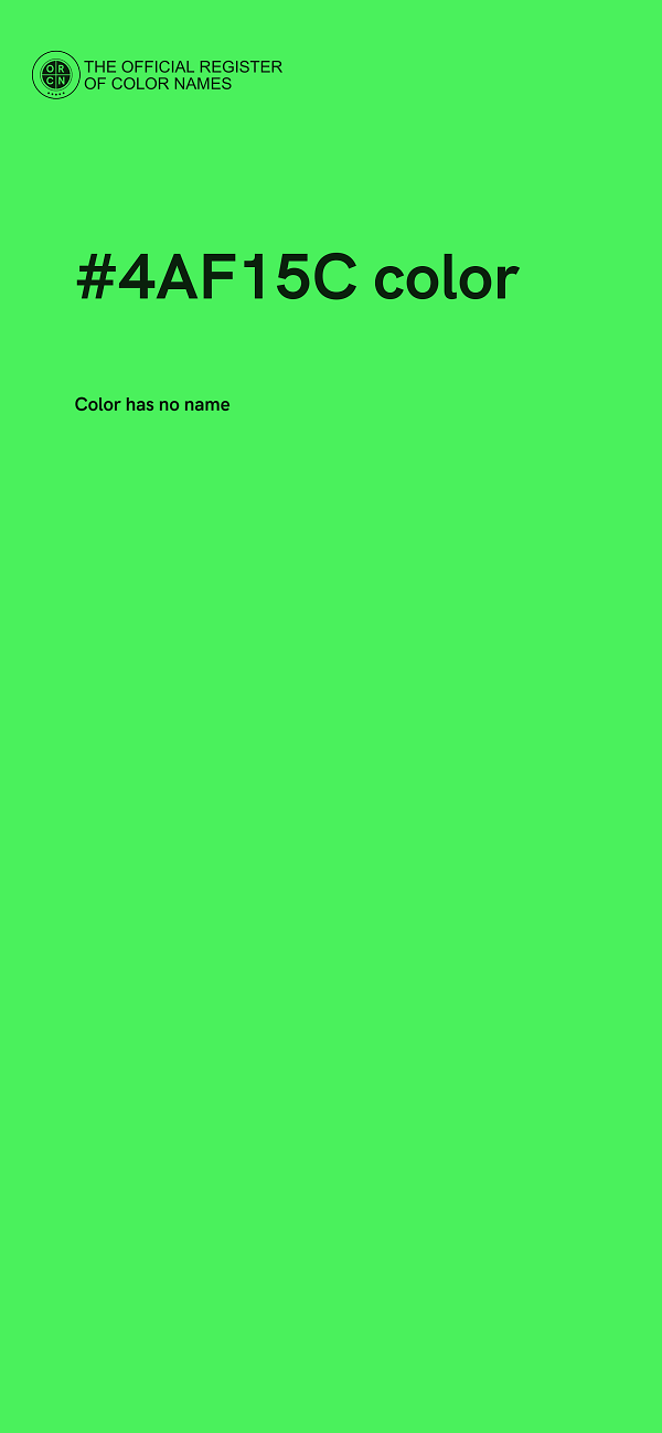 #4AF15C color image