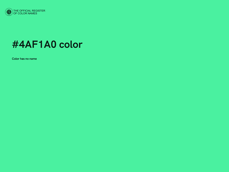 #4AF1A0 color image