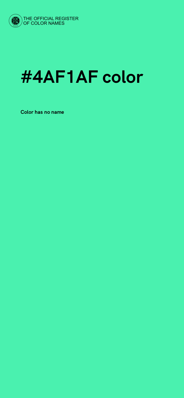 #4AF1AF color image