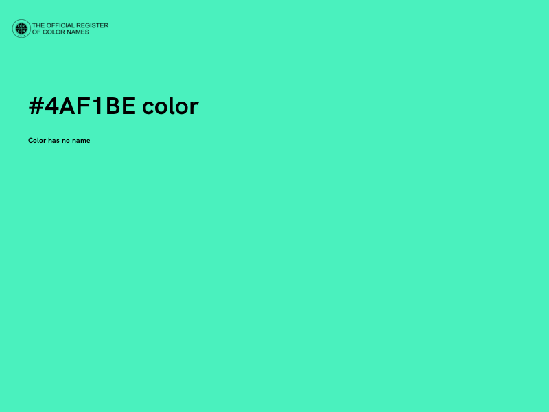 #4AF1BE color image