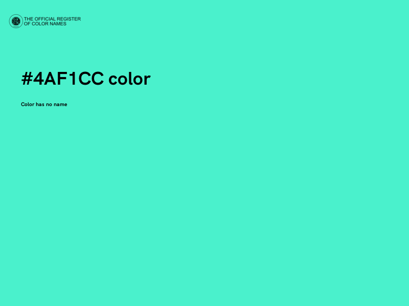 #4AF1CC color image