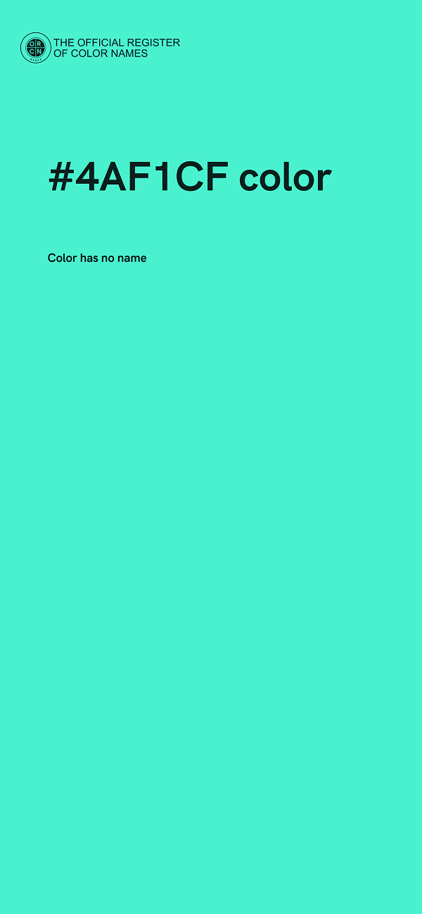 #4AF1CF color image
