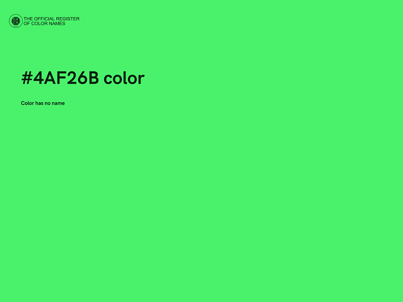 #4AF26B color image
