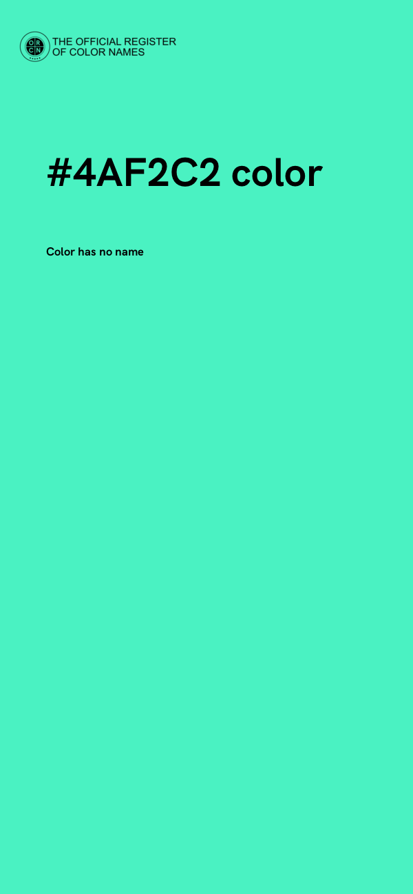 #4AF2C2 color image