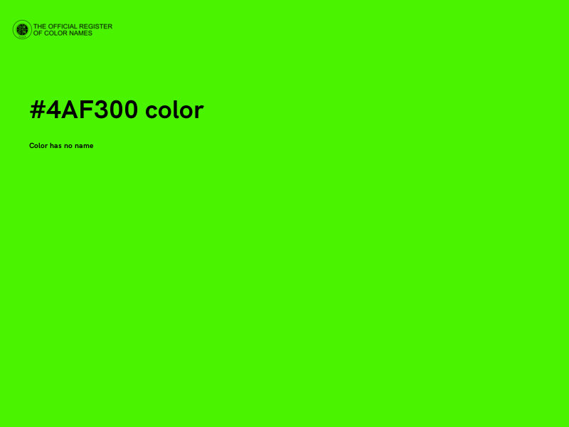 #4AF300 color image
