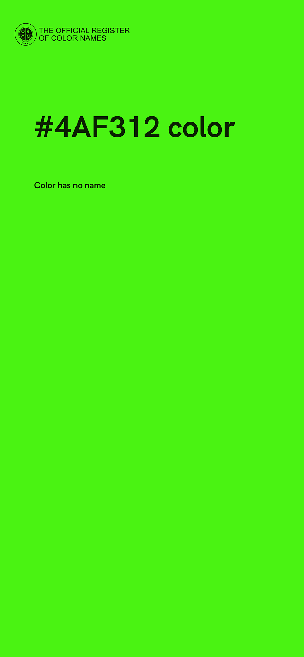 #4AF312 color image