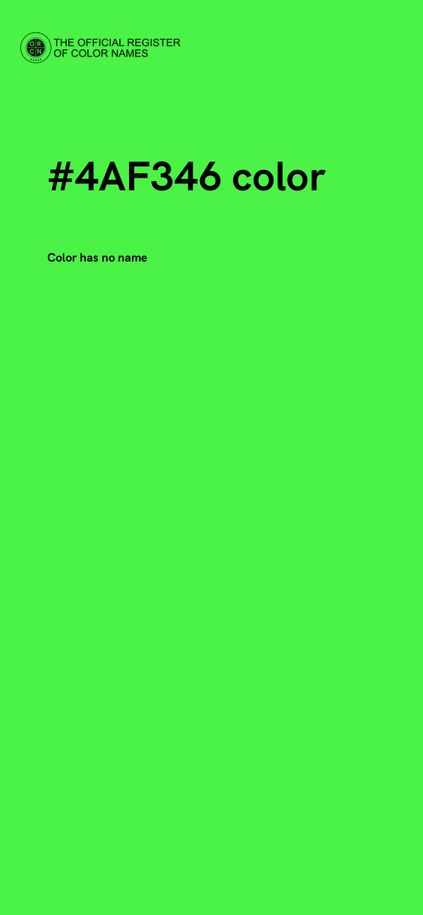 #4AF346 color image