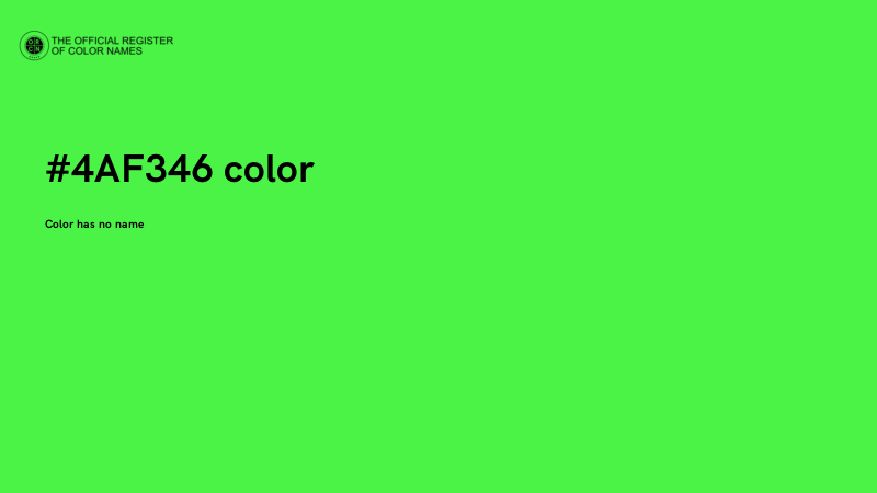 #4AF346 color image