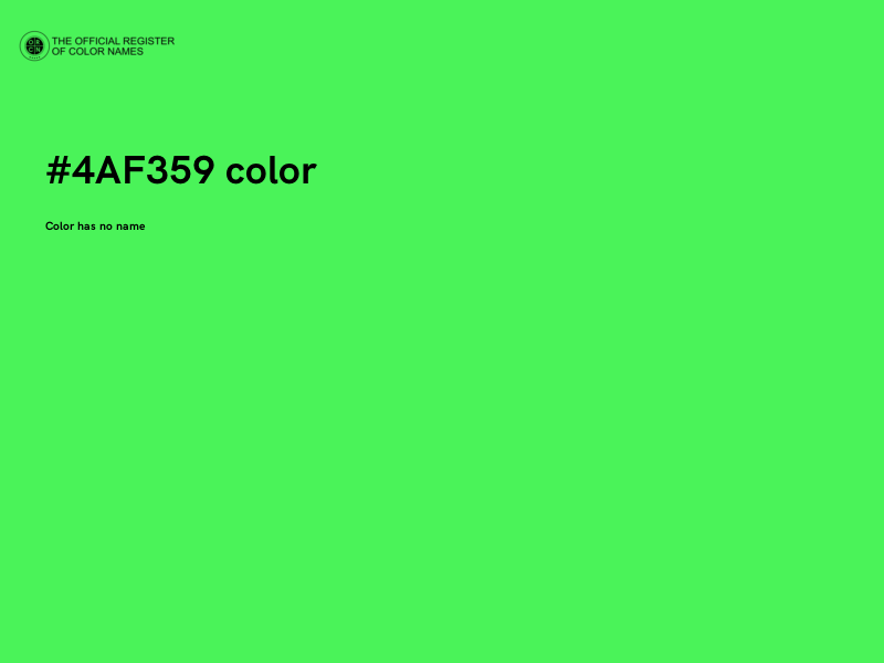 #4AF359 color image