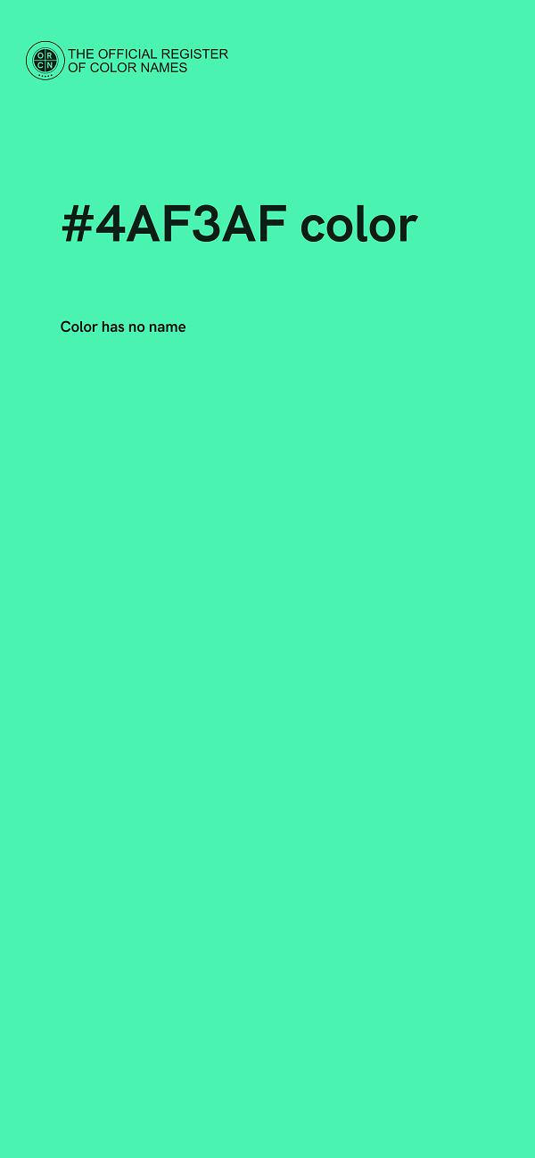 #4AF3AF color image